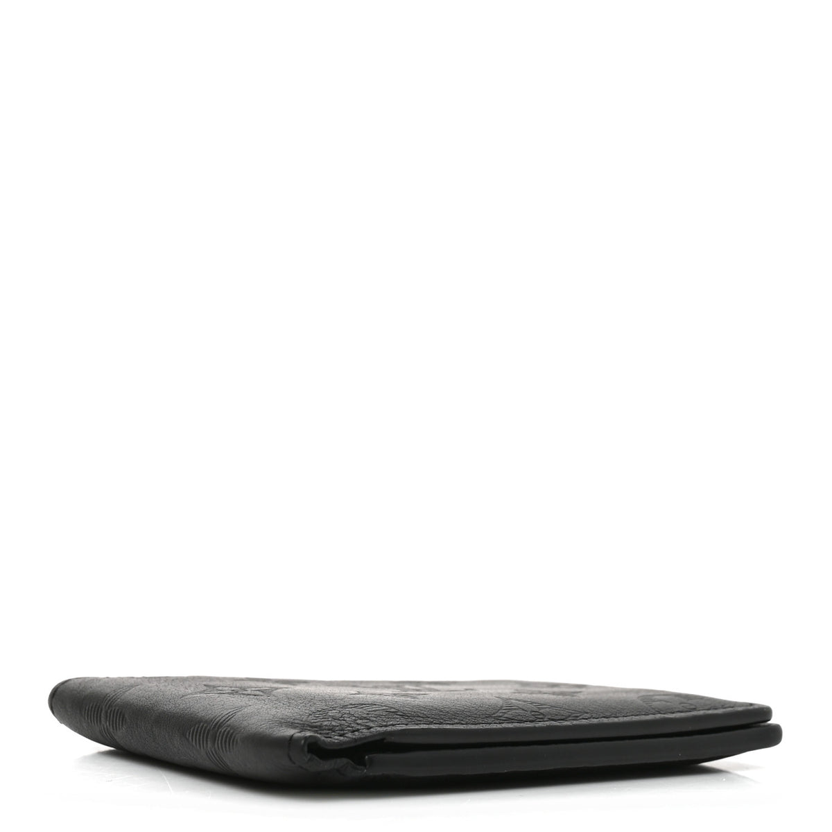 Louis Vuitton Calfskin Monogram Shadow Multiple Wallet Black 4 of 6