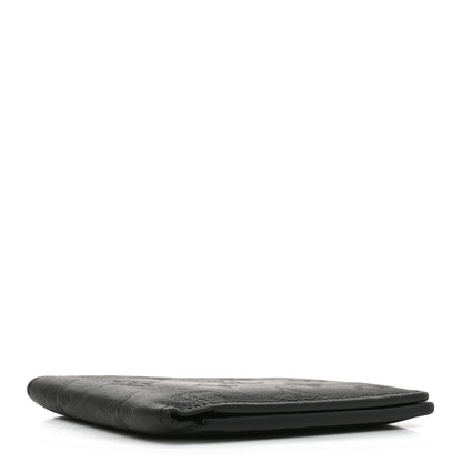 Louis Vuitton Calfskin Monogram Shadow Multiple Wallet Black 4 of 6