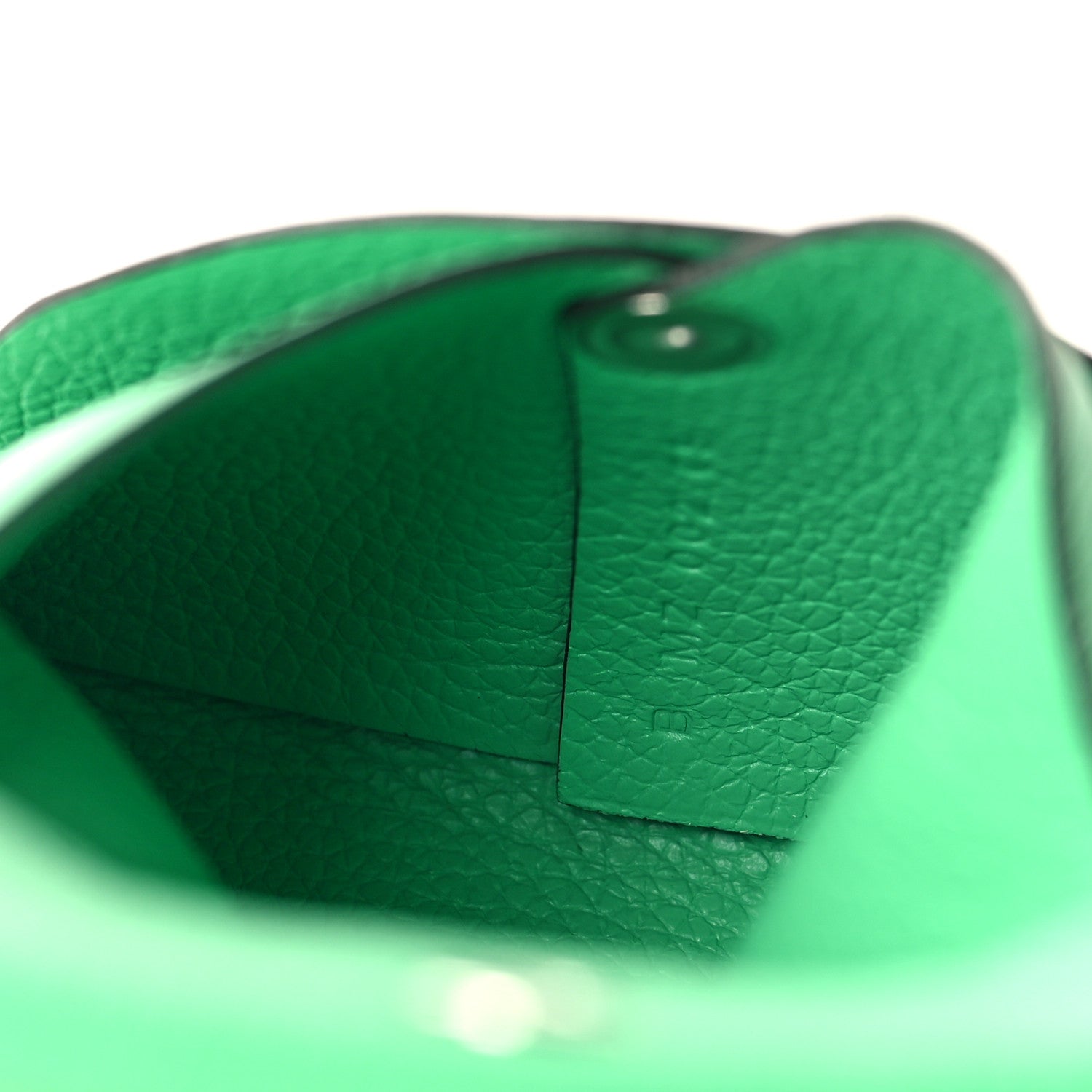 Hermes Evercolor Bastia Coin Purse Vert Comics 5 of 10