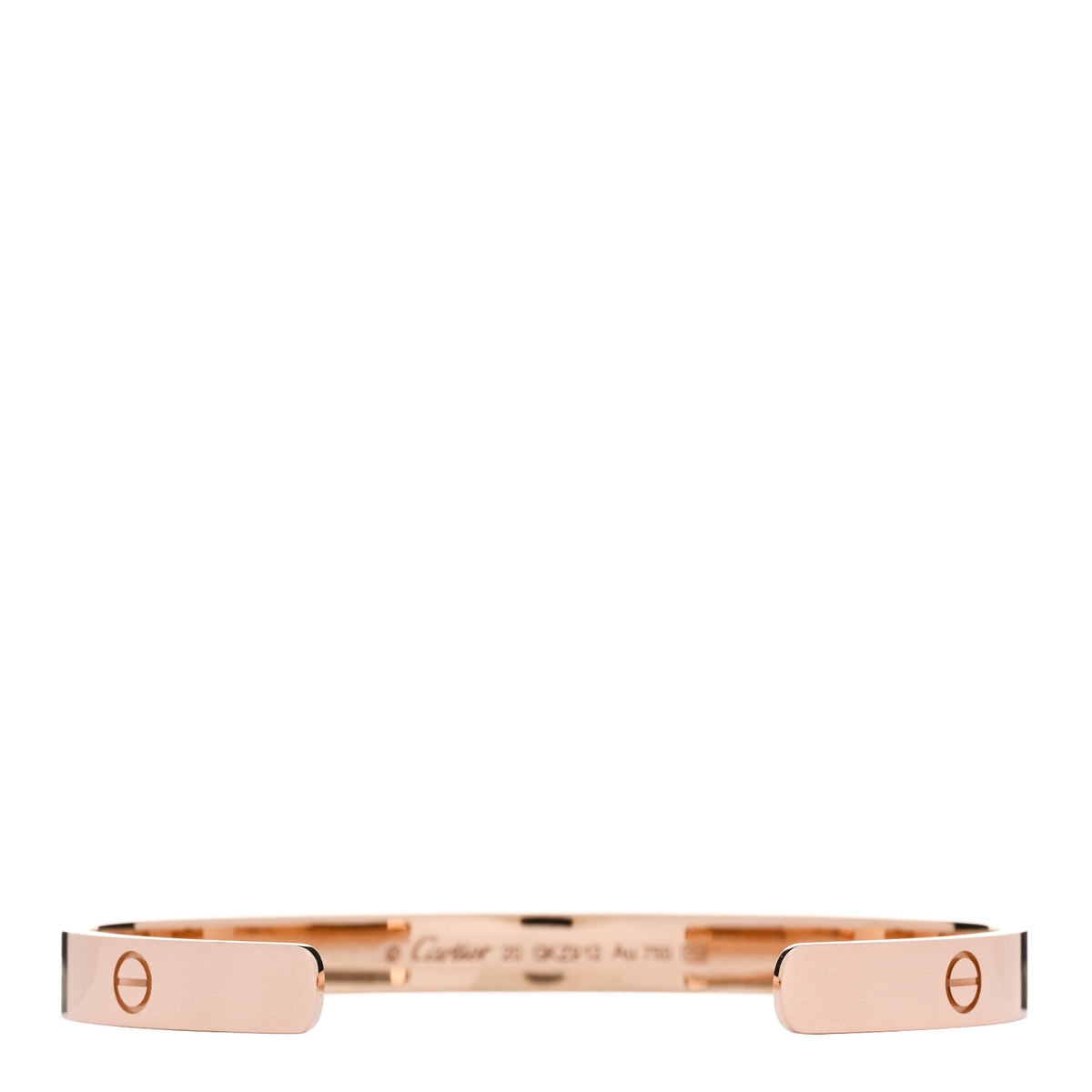 Cartier 18K Pink Gold LOVE Cuff Bracelet 20 2 of 4