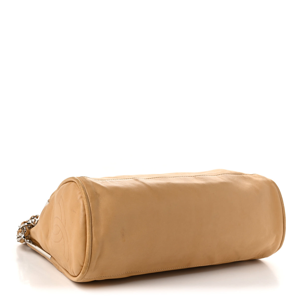 Lambskin Large Ultimate Soft Tote Beige