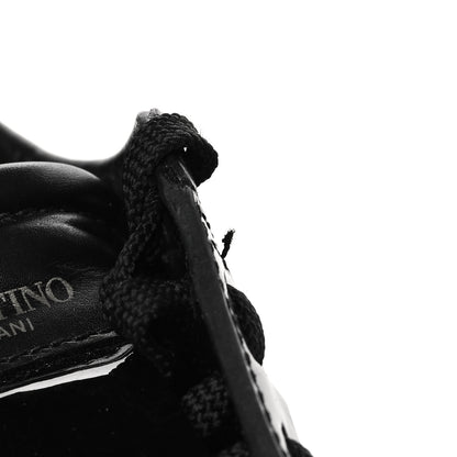 Valentino Garavani Calfskin Rockstud Untitled Open Sneakers 40 Black 7 of 8