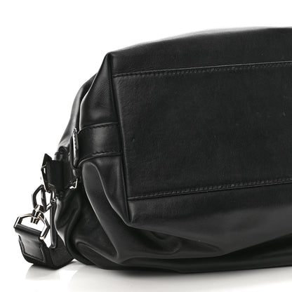 Givenchy Waxed Calfskin Medium Nightingale Logo Strap Black 9 of 10