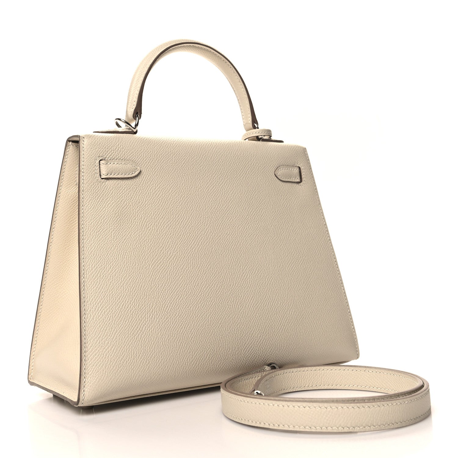 Hermes Epsom Kelly Sellier 25 Craie 3 of 12