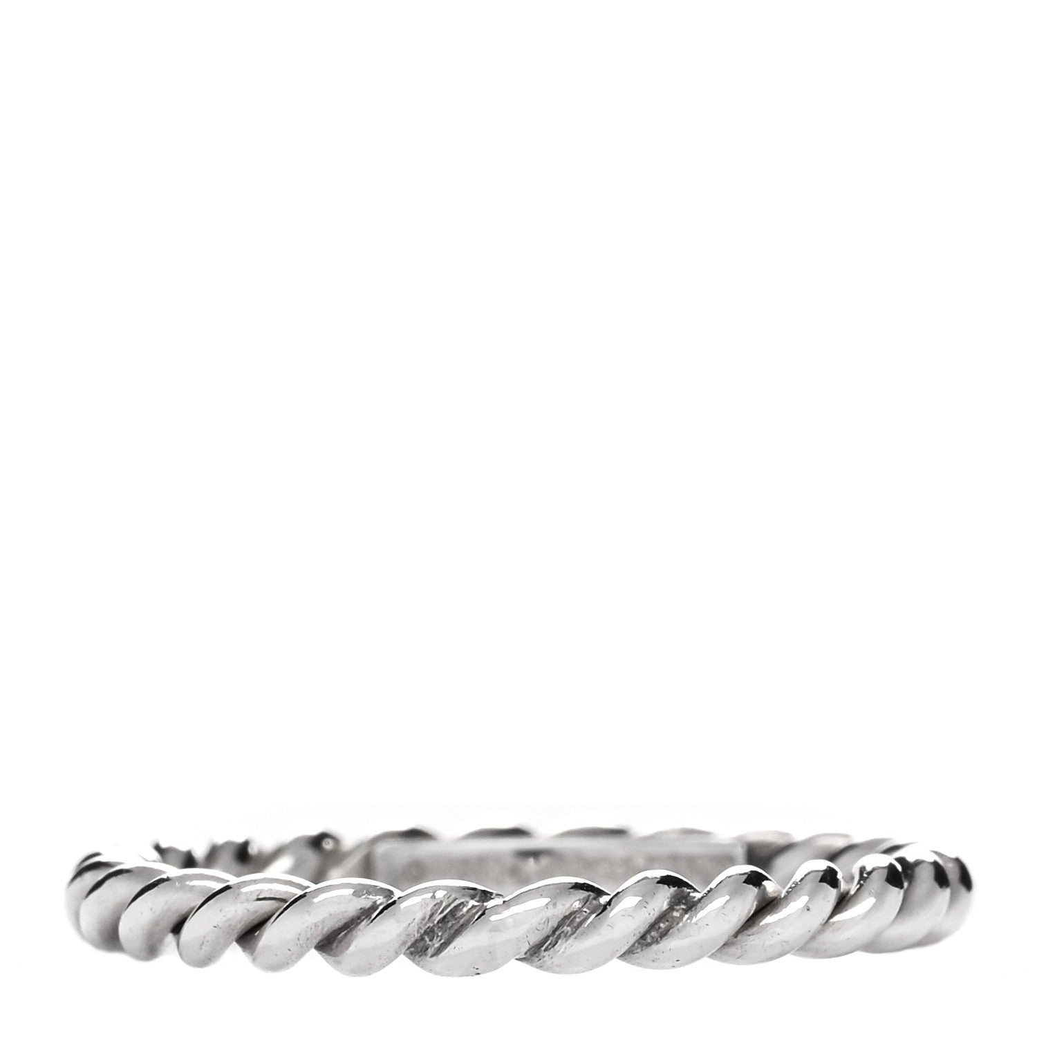 Tiffany Sterling Silver Twist Rope Ring 53 6.5 1 of 3