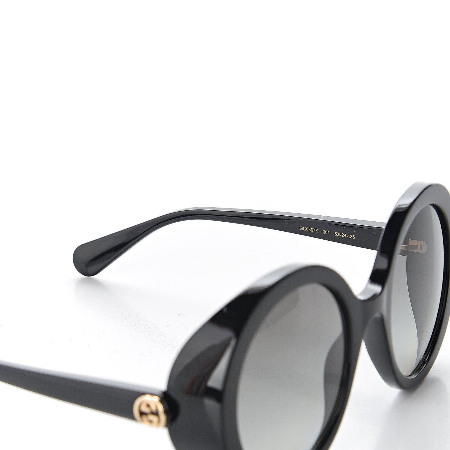 Gucci Round Sunglasses GG0367S Black 6 of 9