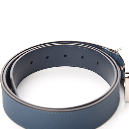 Louis Vuitton Taurillon 35mm Pont Neuf Belt 100 40 Blue 4 of 6