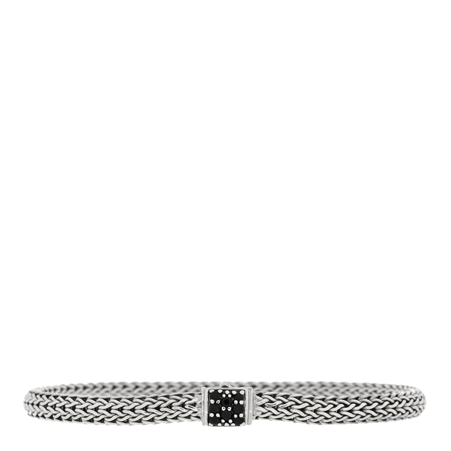 Sterling Silver Black Sapphire 5mm Classic Chain Bracelet