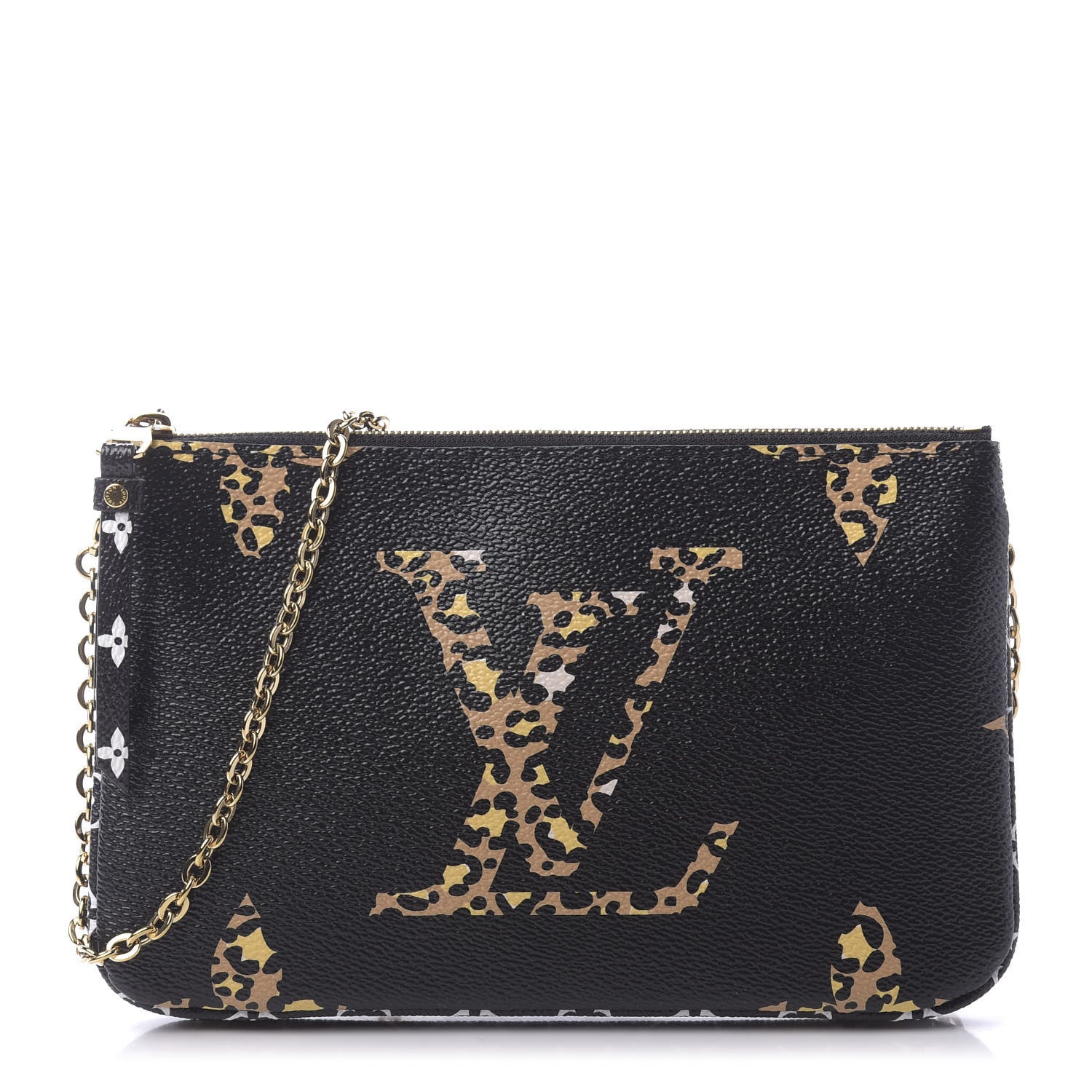 Louis Vuitton Monogram Giant Jungle Pochette Double Zip Black 1 of 9