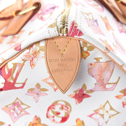 Louis Vuitton Watercolor Aquarelle Speedy 30 White 5 of 9