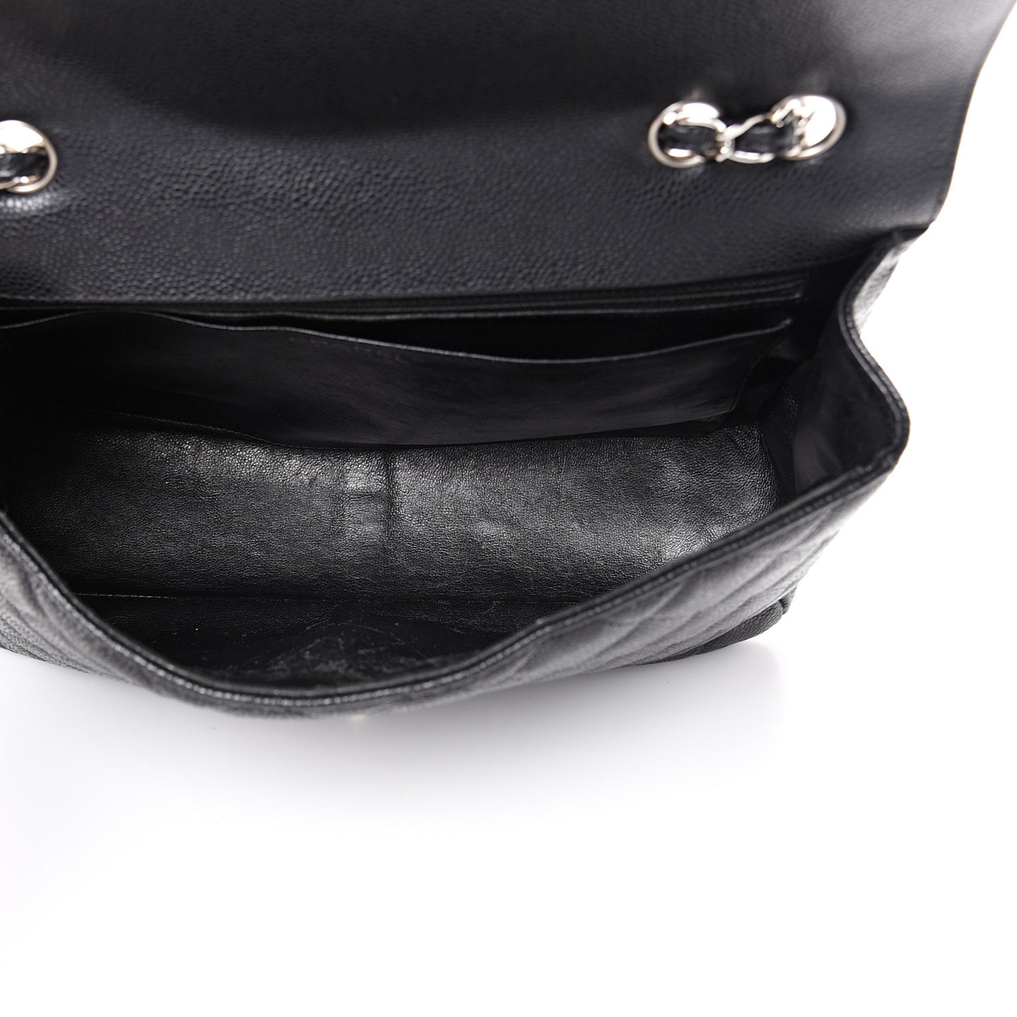 Caviar Quilted Jumbo Single Flap Black