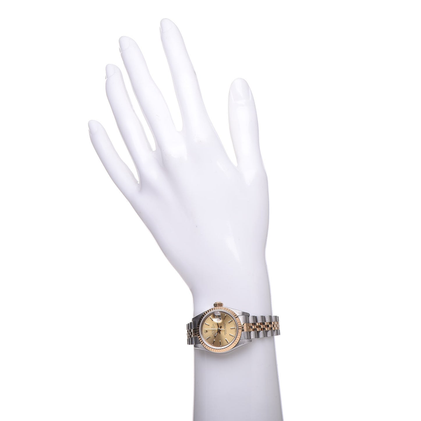 Stainless Steel 18K Yellow Gold 26mm Oyster Perpetual Datejust Watch Champagne 79173