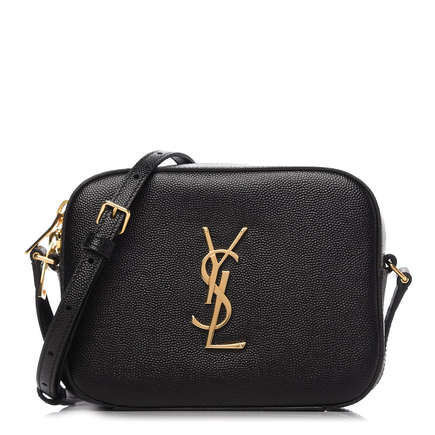 Saint Laurent Grain De Poudre Small Classic Monogram Camera Bag Black 1 of 9