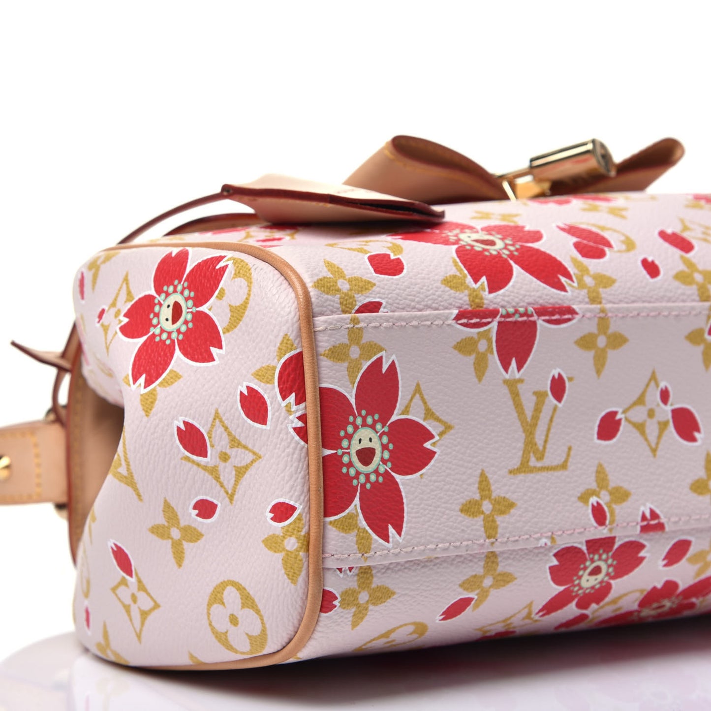 Monogram Cherry Blossom Sac Retro Bag Red