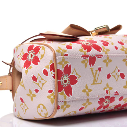 Louis Vuitton Monogram Cherry Blossom Sac Retro Bag Red 7 of 10