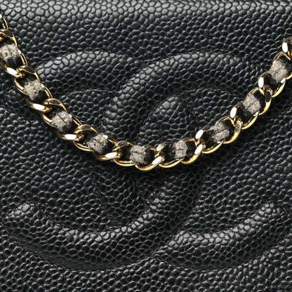 Chanel Caviar Timeless CC Wallet on Chain WOC Black 9 of 13