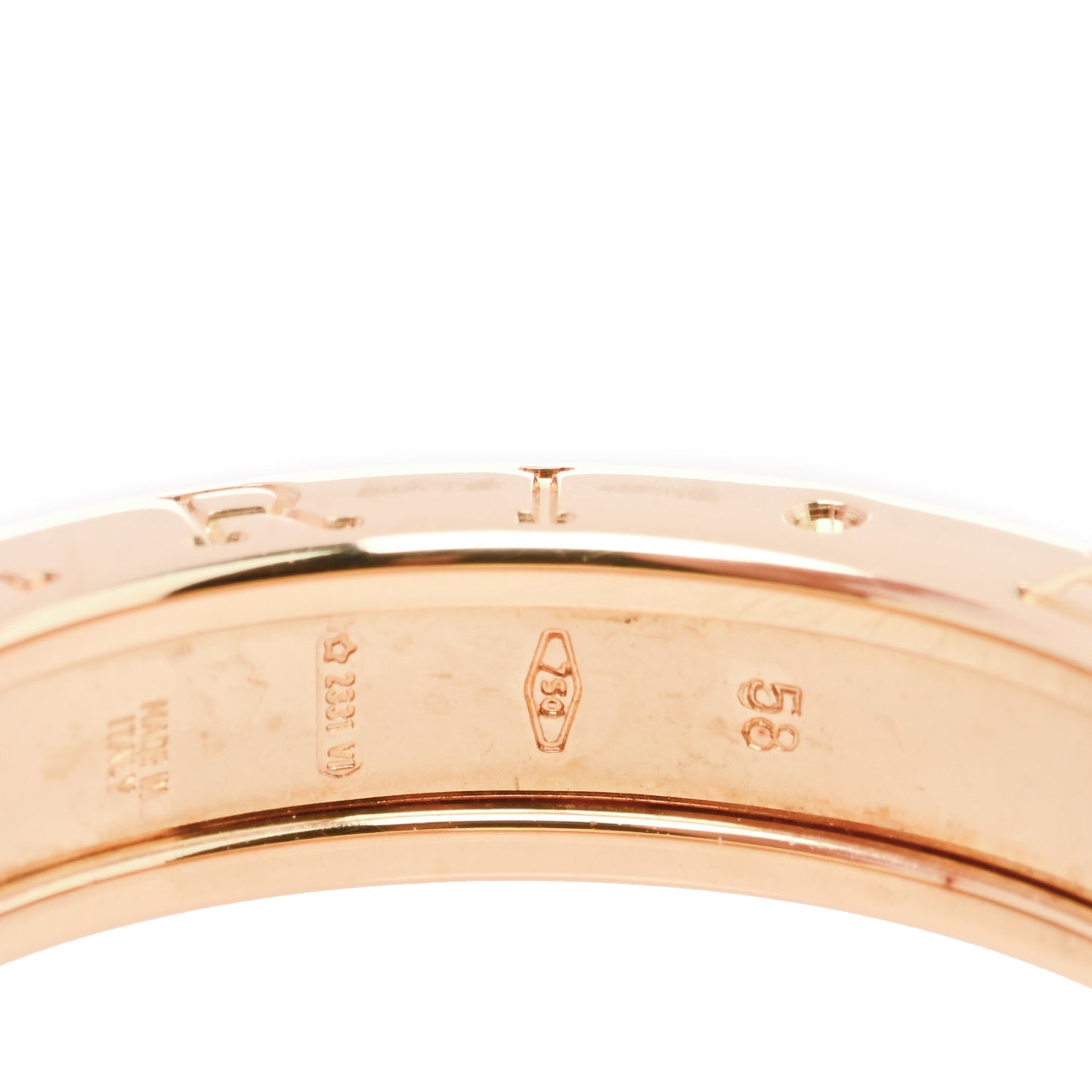 18K Yellow Gold B.Zero1 One-Band Ring 58 8.5