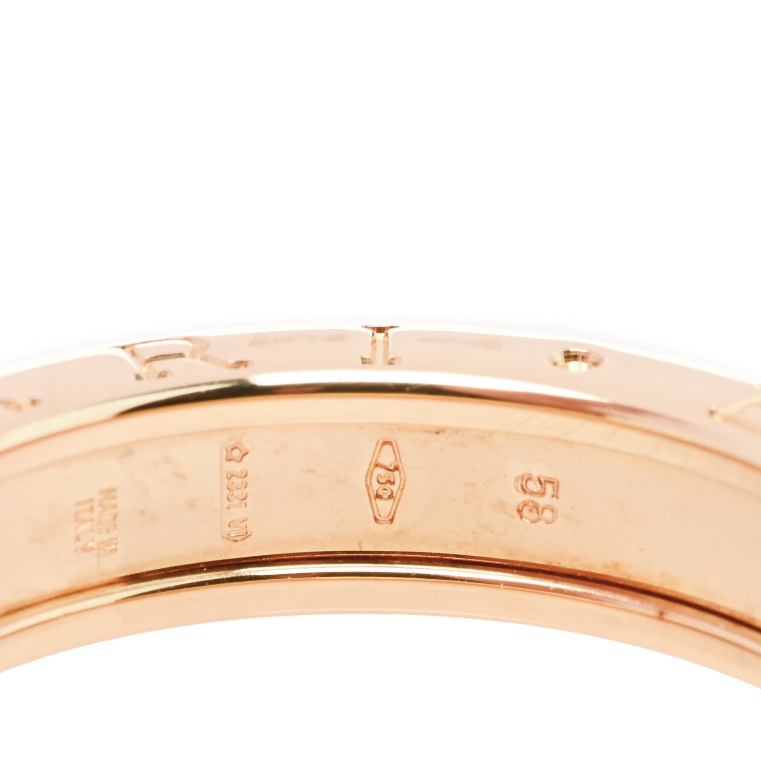 Bulgari 18K Yellow Gold B.Zero1 One-Band Ring 58 8.5 5 of 5