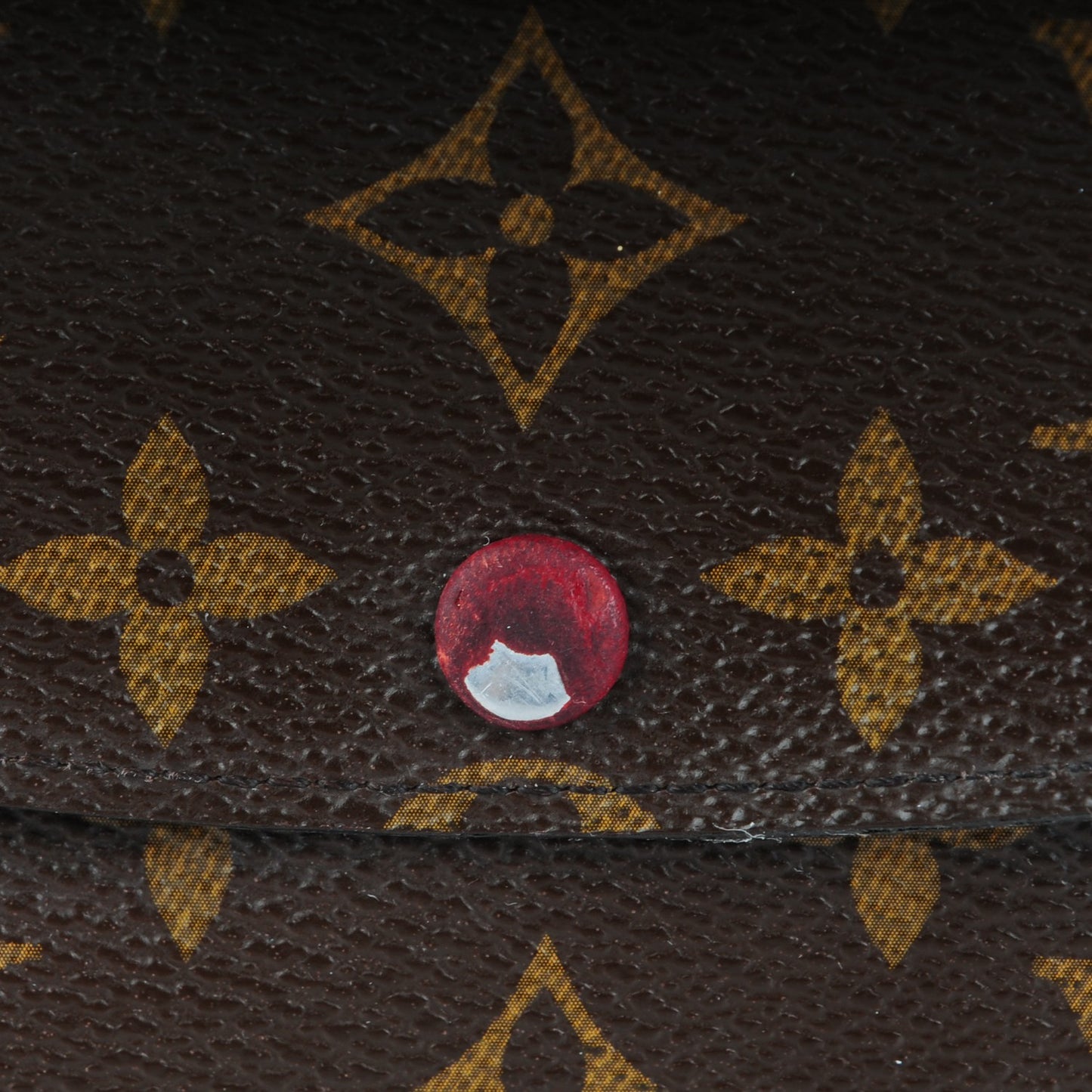 Monogram Emilie Wallet Red