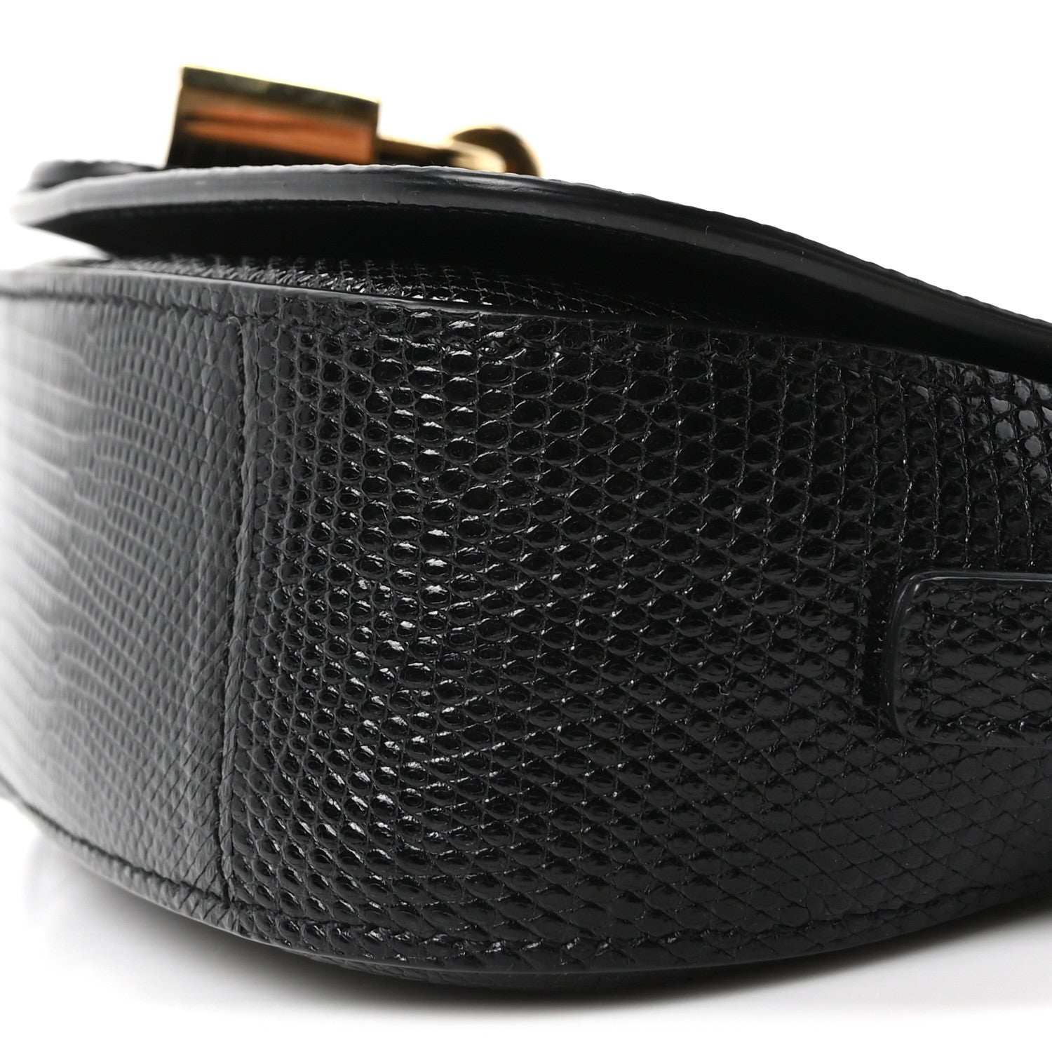 Celine Lizard Tabou Clutch On Strap Black 9 of 9