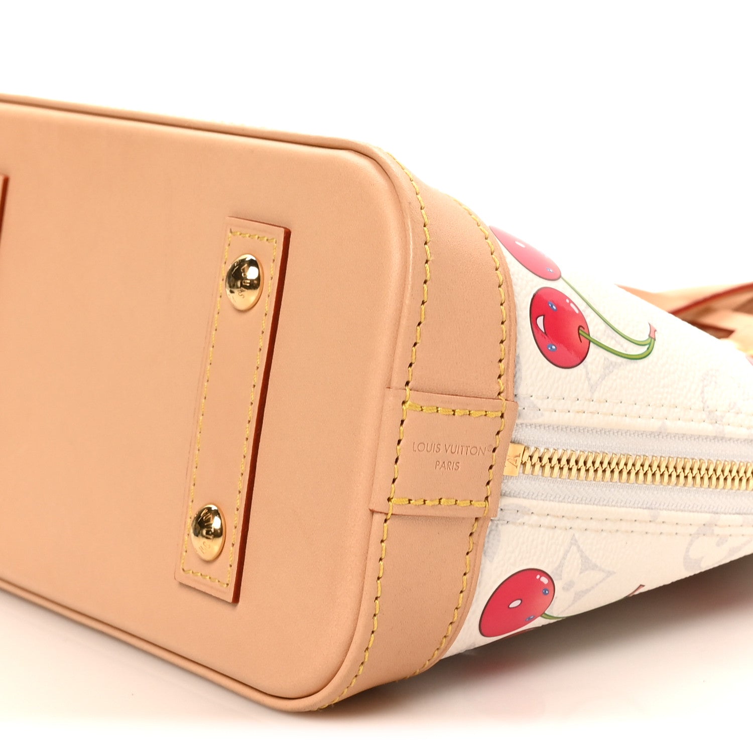 Louis Vuitton LV X TM Monogram Cerises Alma BB White 1924729
