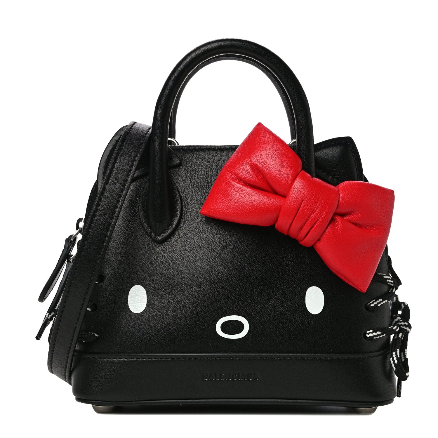 Balenciaga Calfskin Hello Kitty XXS Ville Top Handle Bag Black 1 of 10