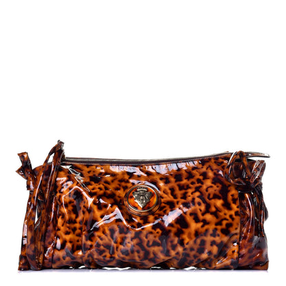 Gucci Patent Hysteria Large Clutch Tortoise Brown 1 of 9