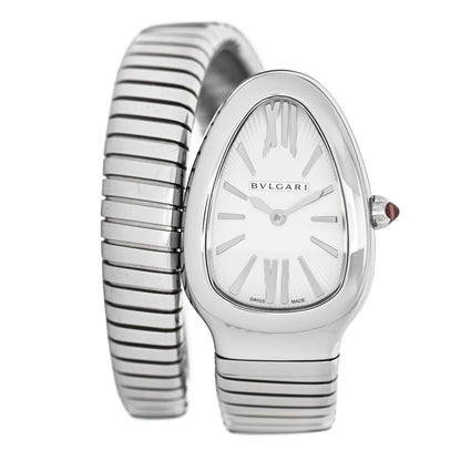 Bulgari Stainless Steel 35mm Serpenti Tubogas Quartz Watch 1 of 4