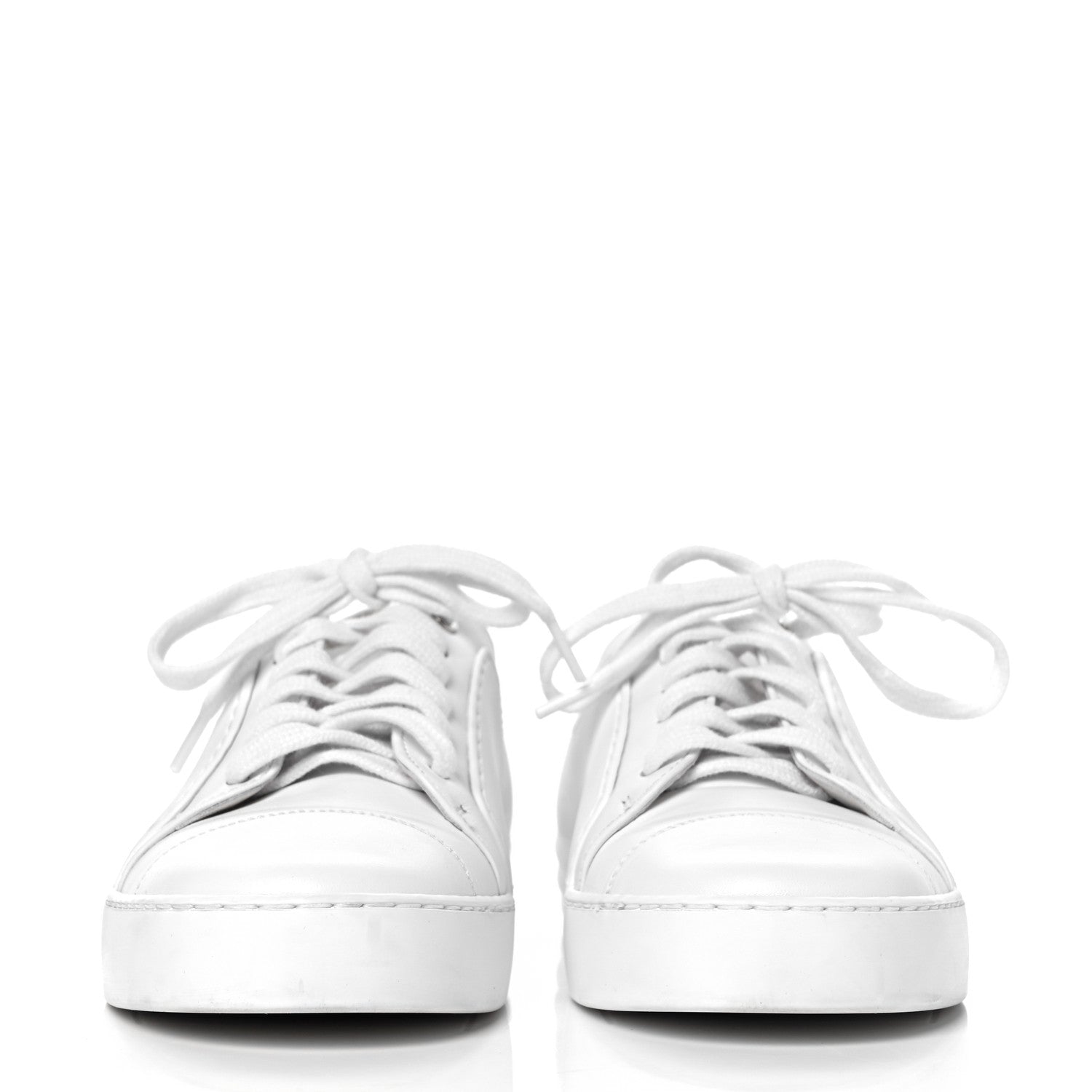 Chanel Calfskin Gum Womens CC Sneakers 35 White 2 of 9
