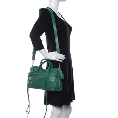 Balenciaga Agneau Classic Silver Hardware S City Magic Green 2 of 9