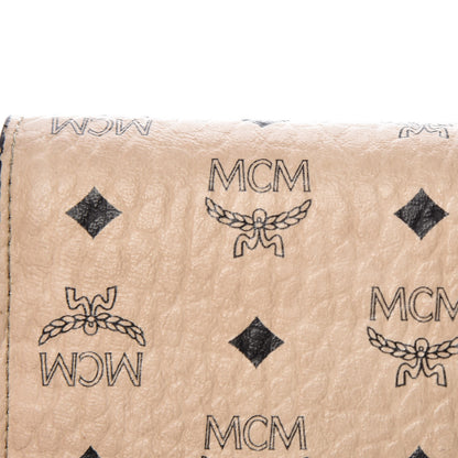 MCM Visetos Tri-Fold Wallet Beige 14 of 14