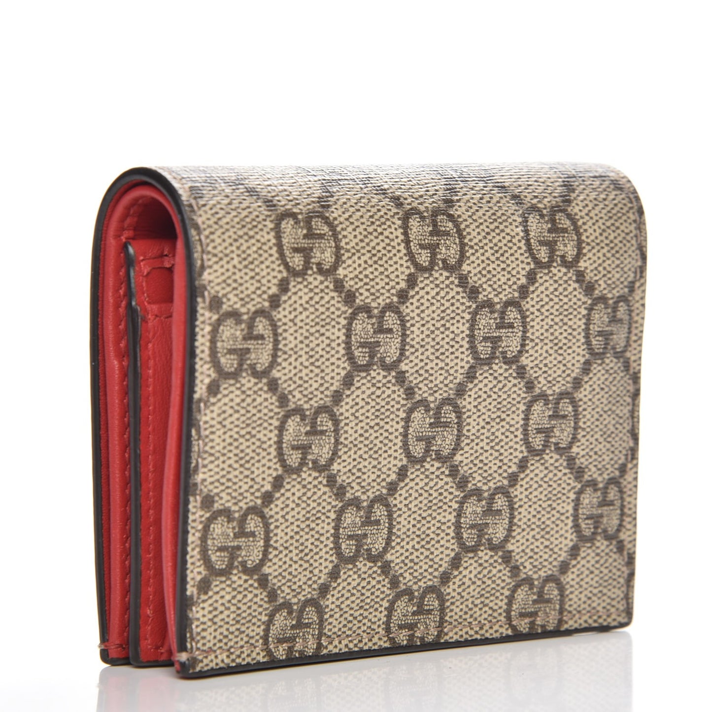 Soft GG Supreme Monogram Rainbow Embroidered Card Case Wallet