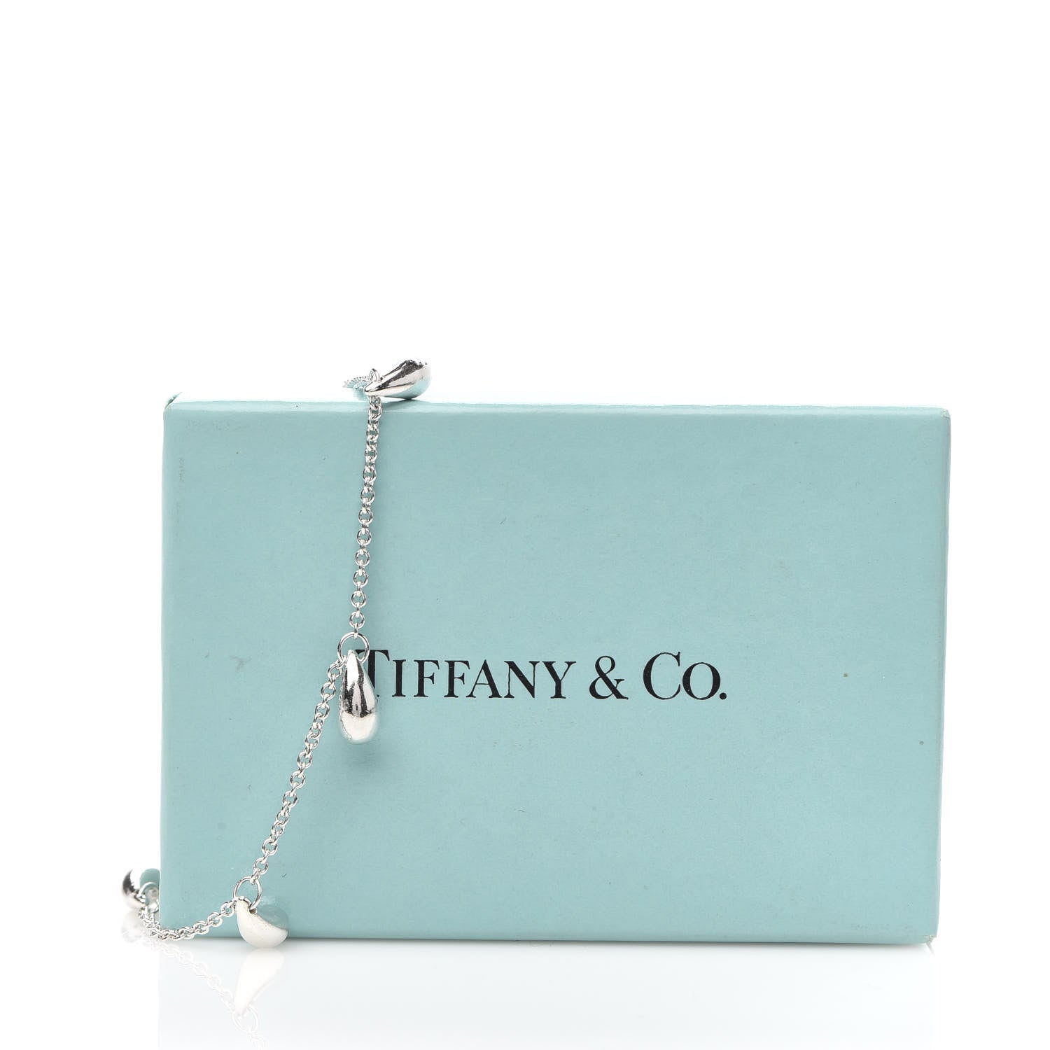 Tiffany Sterling Silver Elsa Peretti Teardrop Bracelet 576608