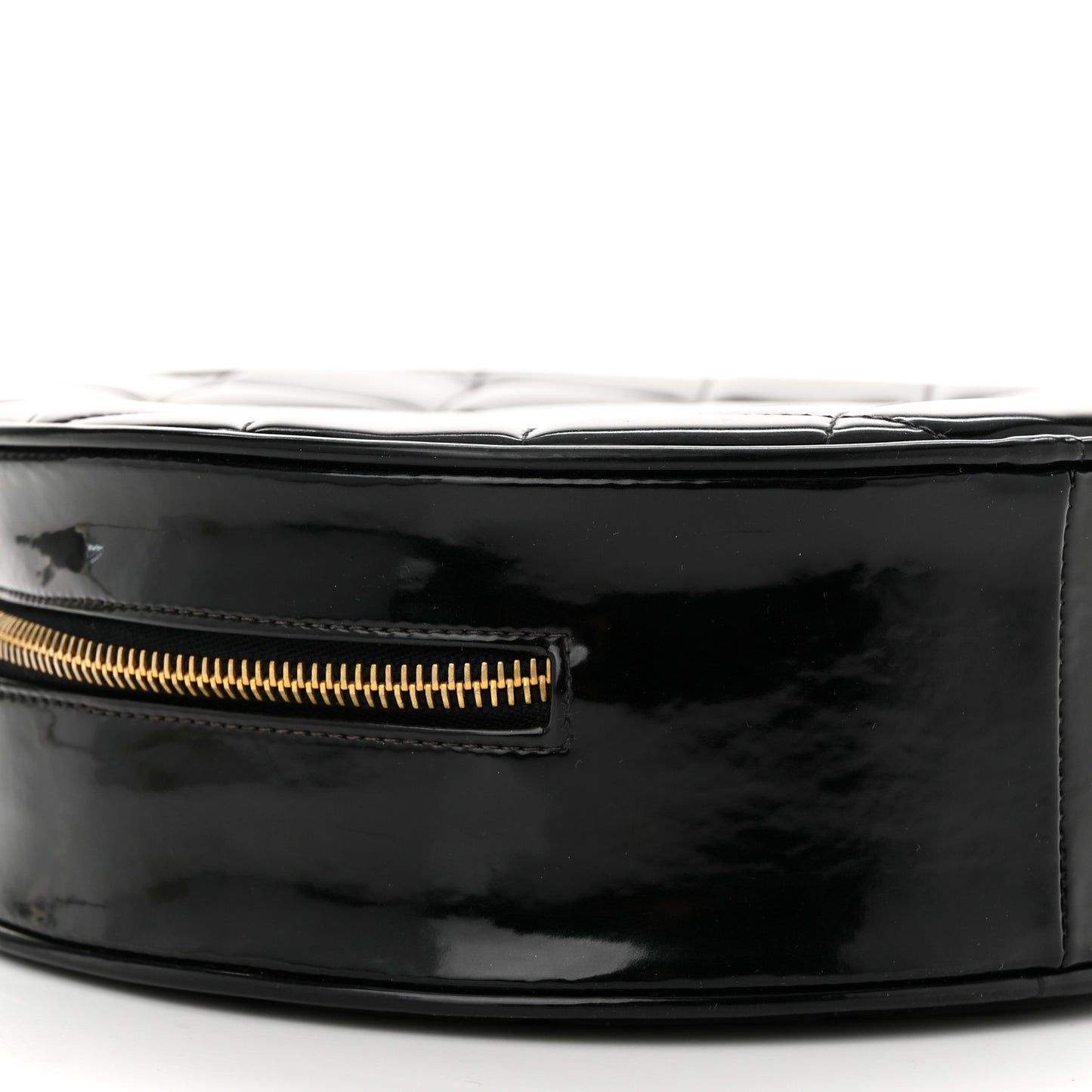 Patent CC Round Vanity Case Black