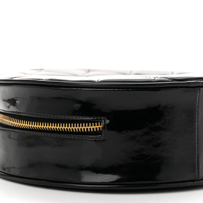 Chanel Patent CC Round Vanity Case Black 10 of 11