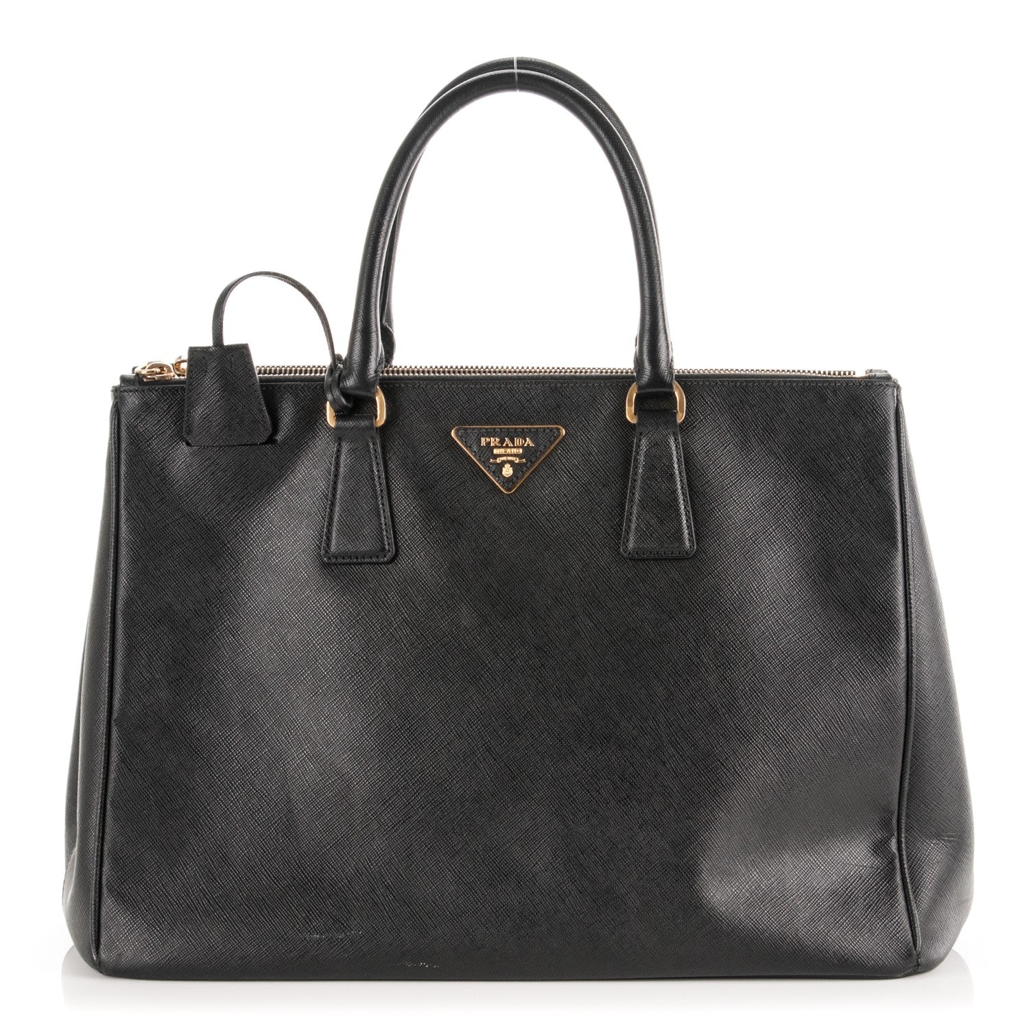 Prada Saffiano Large Galleria Double Zip Tote Black 1 of 8
