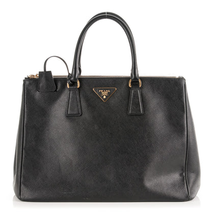 Prada Saffiano Large Galleria Double Zip Tote Black 1 of 8