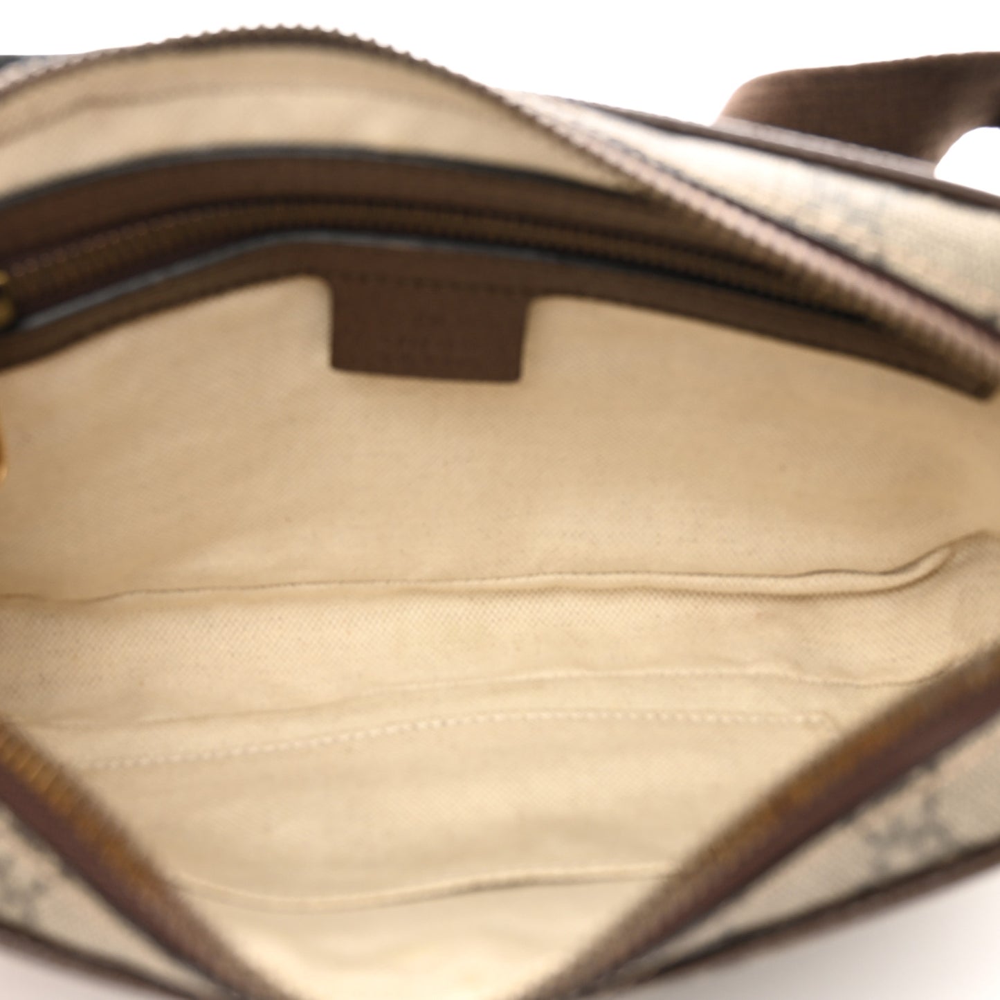 Soft GG Supreme Monogram Medium Ophidia Belt Bag Dark Brown