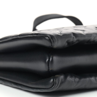 Louis Vuitton Lambskin Embossed Monogram Coussin PM Black 6 of 7