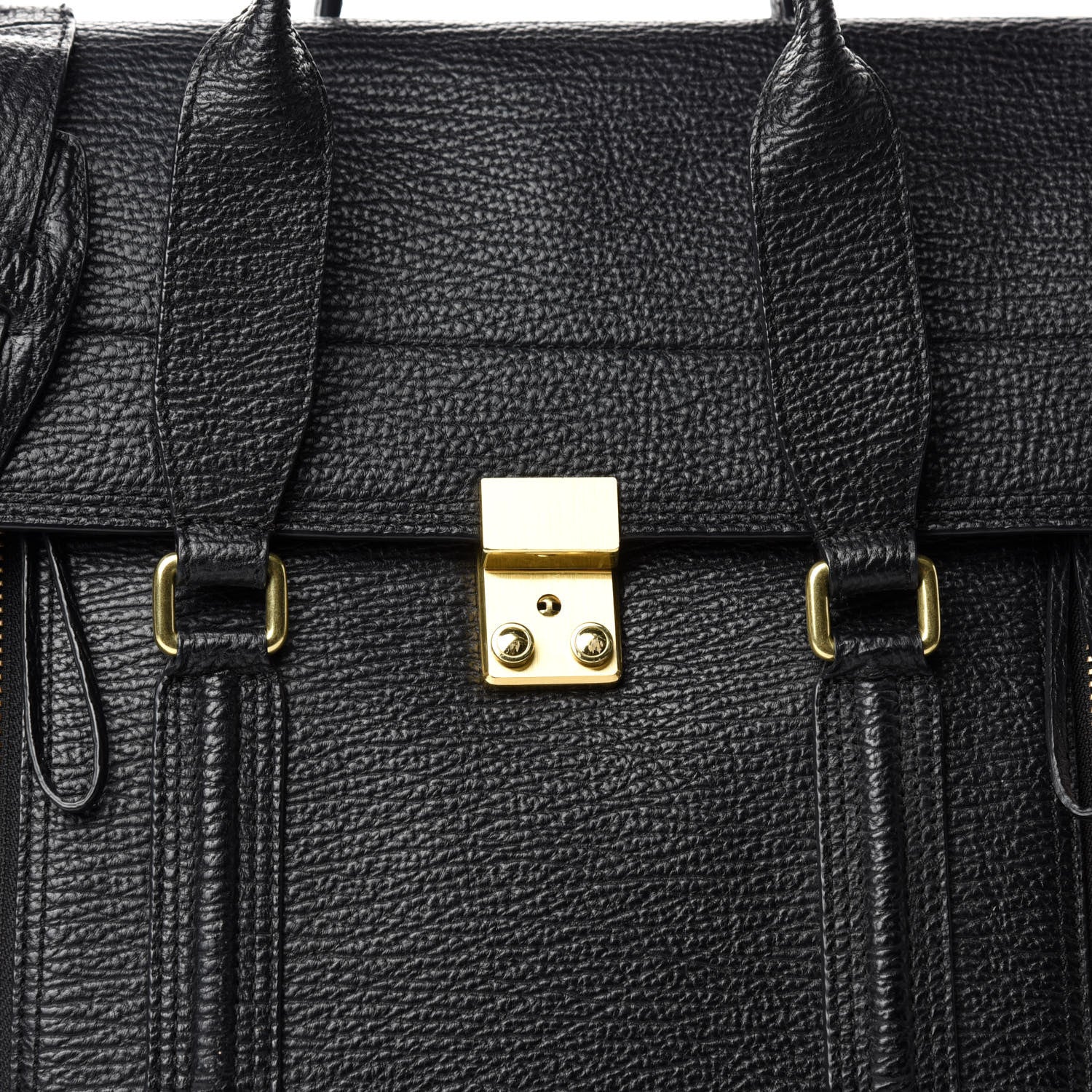3.1 Phillip Lim Textured Calfskin Large Pashli Satchel Black 10 of 10