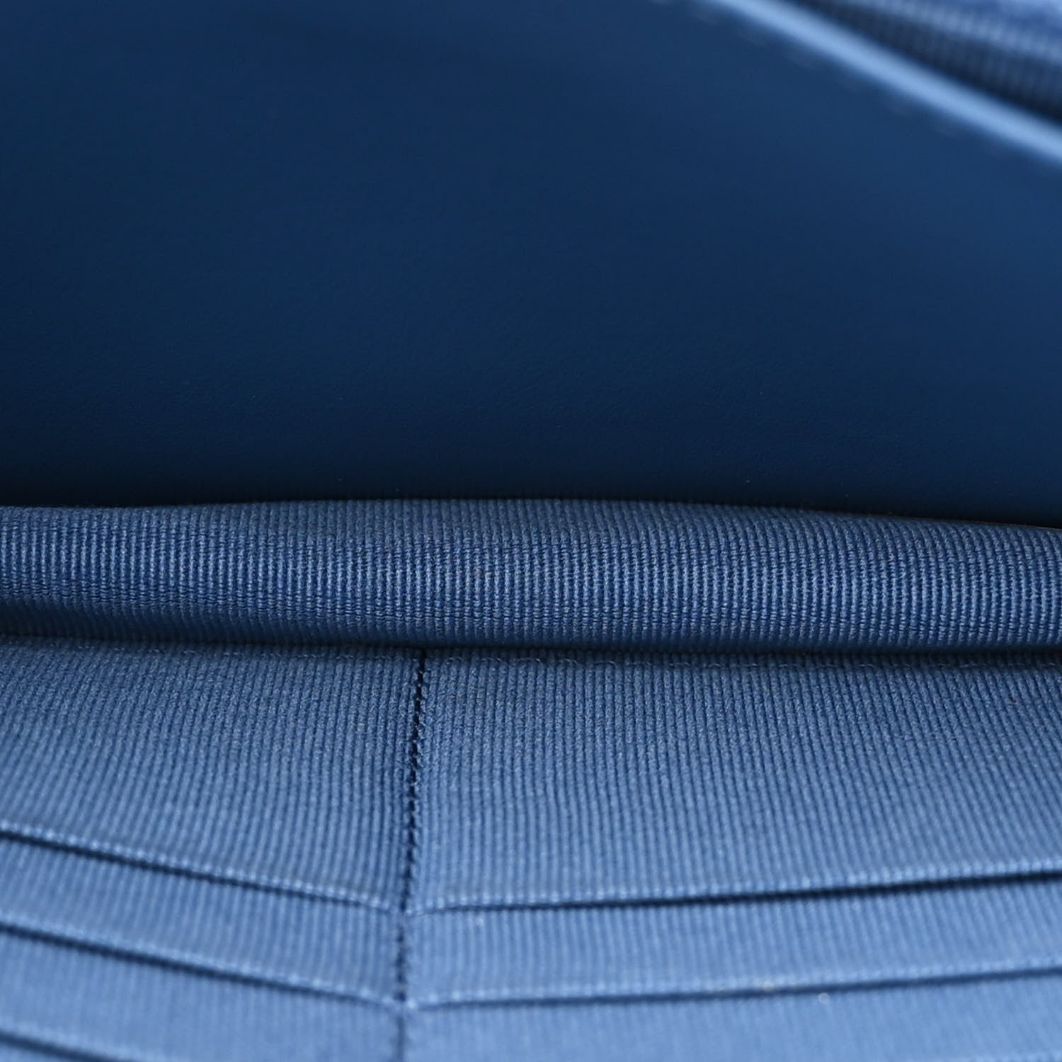 Chanel Denim Quilted Chanel 19 Wallet On Chain WOC Blue 5 of 12