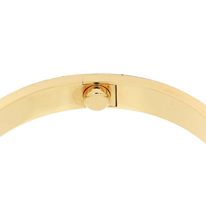 Cartier 18K Yellow Gold Brushed Finish LOVE Bracelet 17 8 of 9