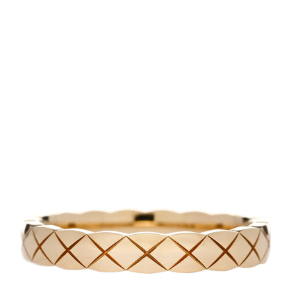 Chanel 18K Yellow Gold Mini Coco Crush Ring 54 6.75 3 of 6