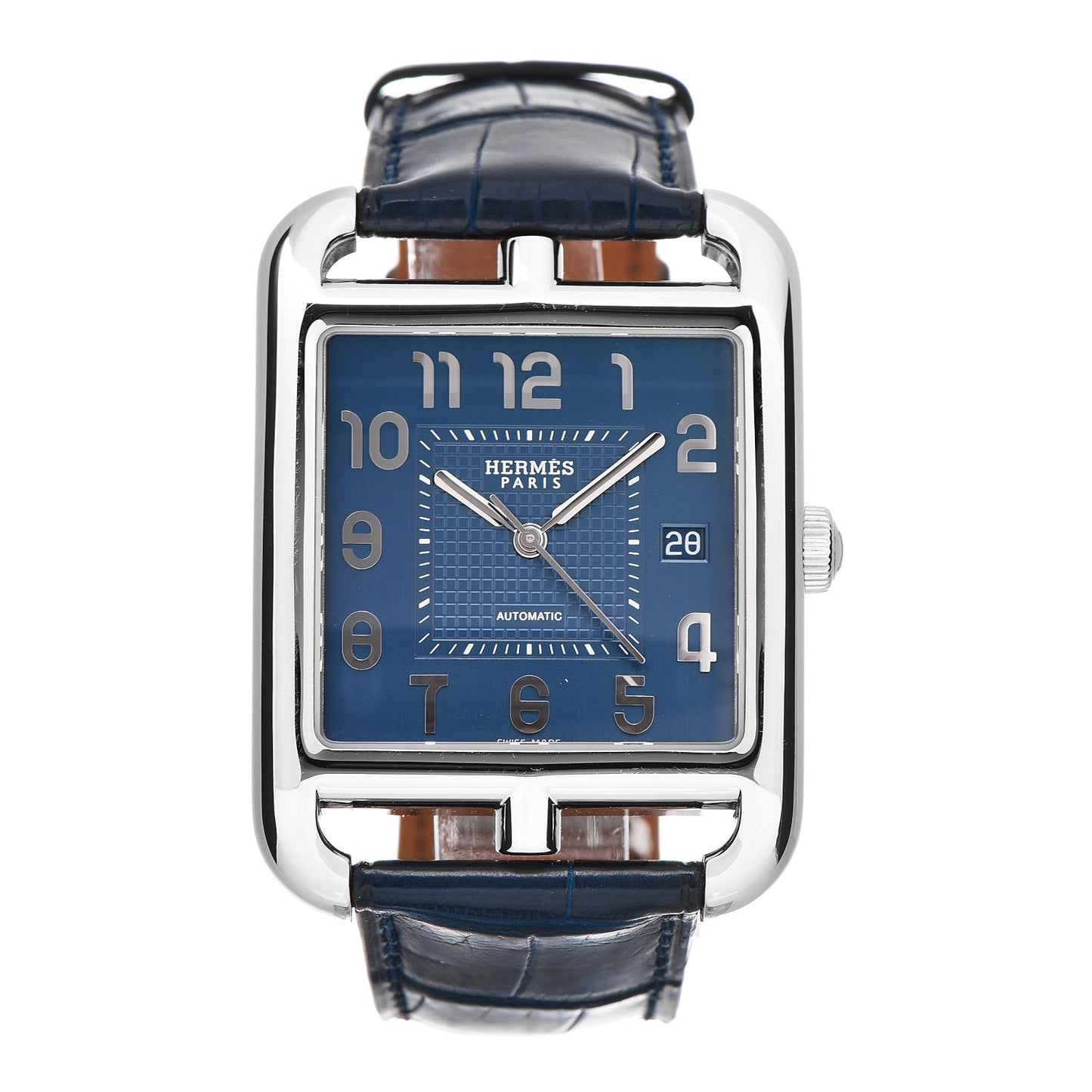 Stainless Steel Alligator 36mm Cape Cod Automatic Watch Bleu Saphir