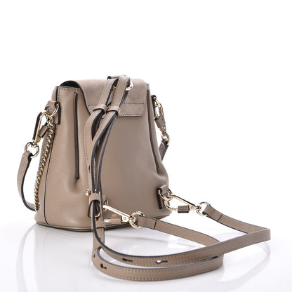 Chloe Suede Calfskin Mini Faye Backpack Motty Grey 3 of 7