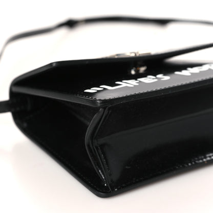 Off-White Glazed Calfskin Jitney 0.7 Not For Sale Crossbody Bag Black 6 of 8