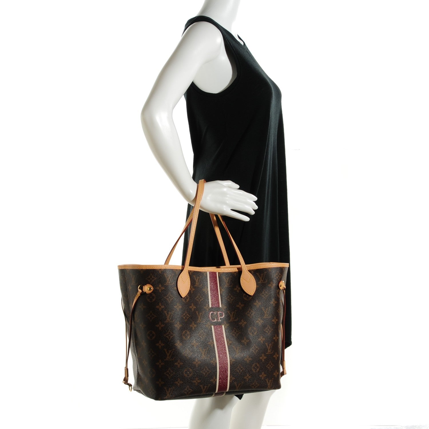 Louis Vuitton Monogram My LV Heritage Neverfull MM Bordeaux Ivory 2 of 8