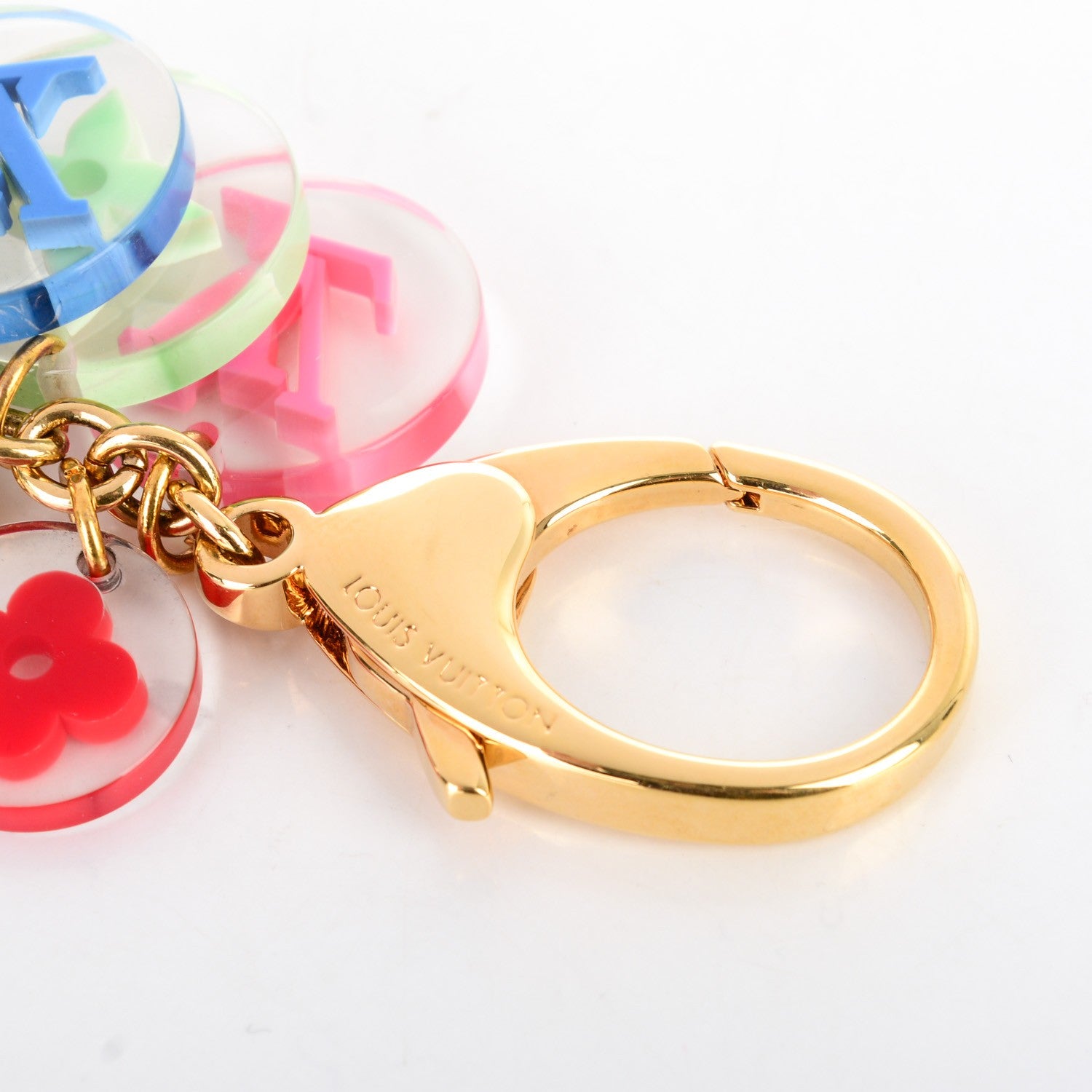 Louis Vuitton Resin Candy Fleurs Bag Charm Multicolor 3 of 5