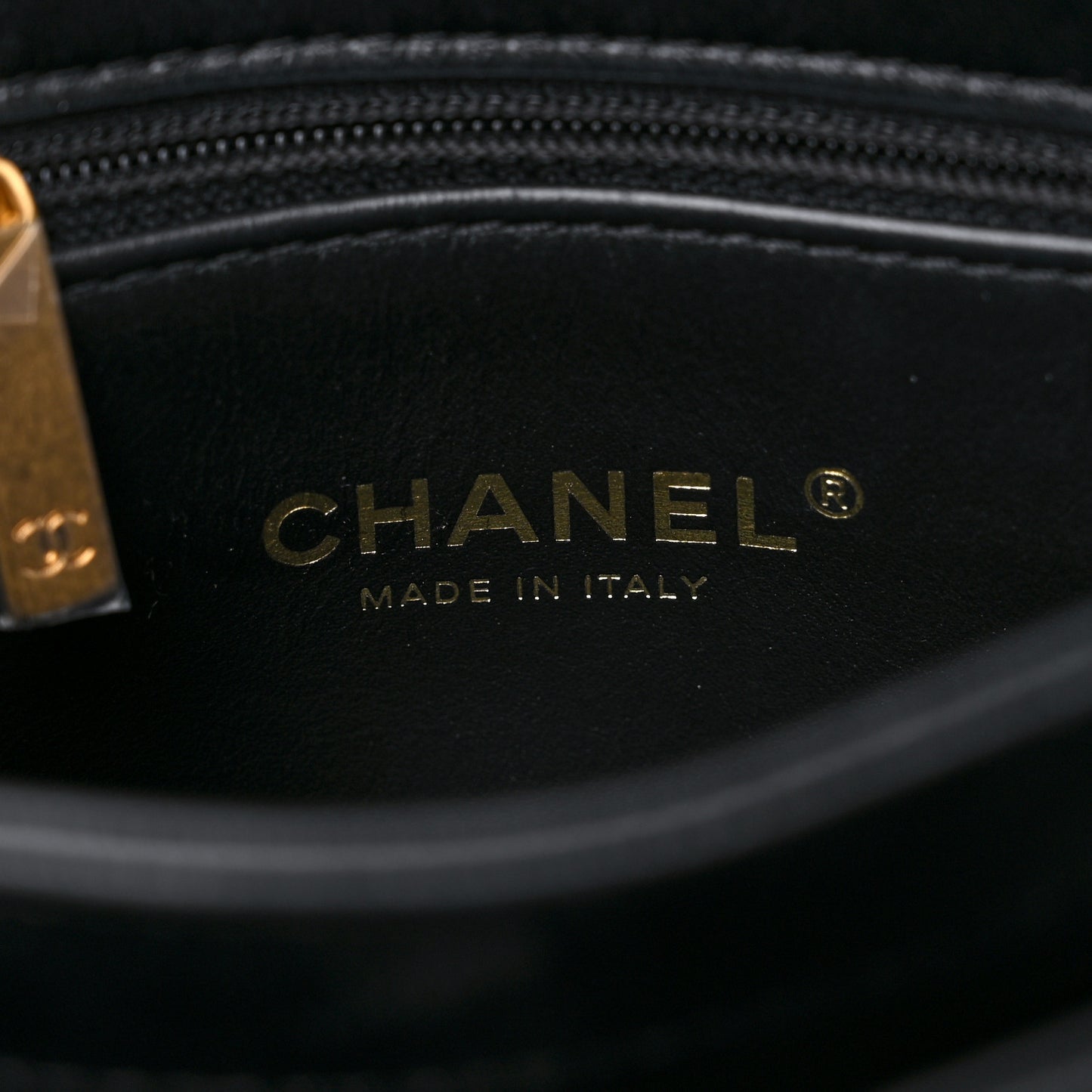 Lambskin Quilted Small Color Match Flap Black