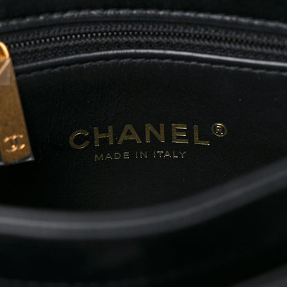 Chanel Lambskin Quilted Small Color Match Flap Black 6 of 13